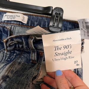 Abercrombie 90s straight ultra high rise jeans